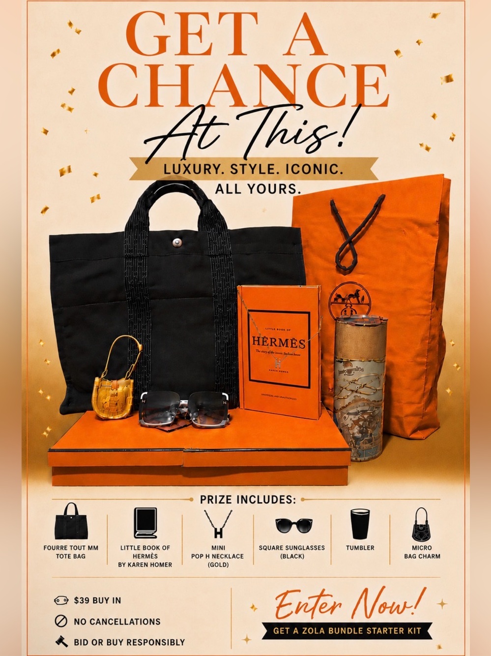 Hermès Herline MM Canvas Tote Bundle